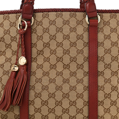 Gucci Monogram Large Marrakech Tote Red 8 of 11