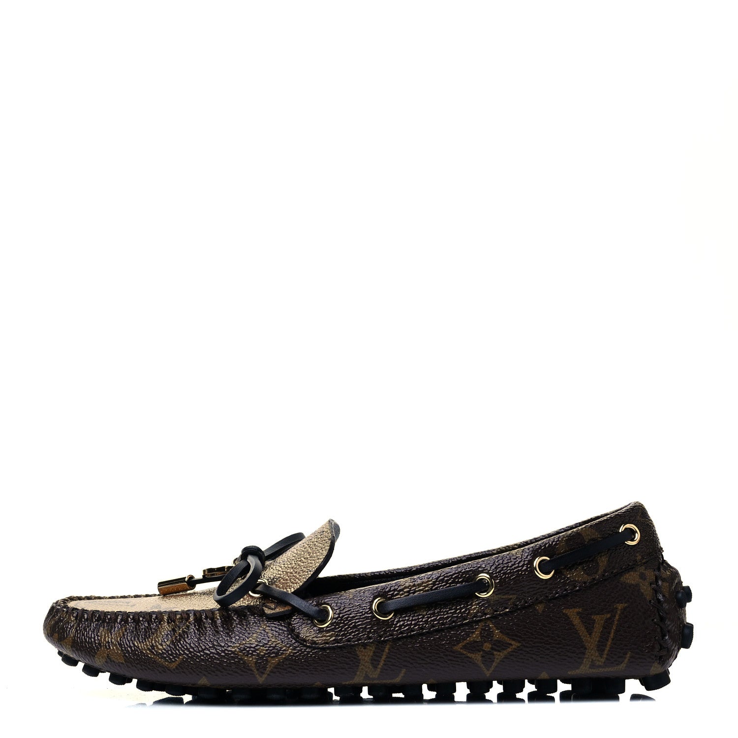 Louis Vuitton Patent Reverse Monogram Gloria Loafers 35 1 of 9