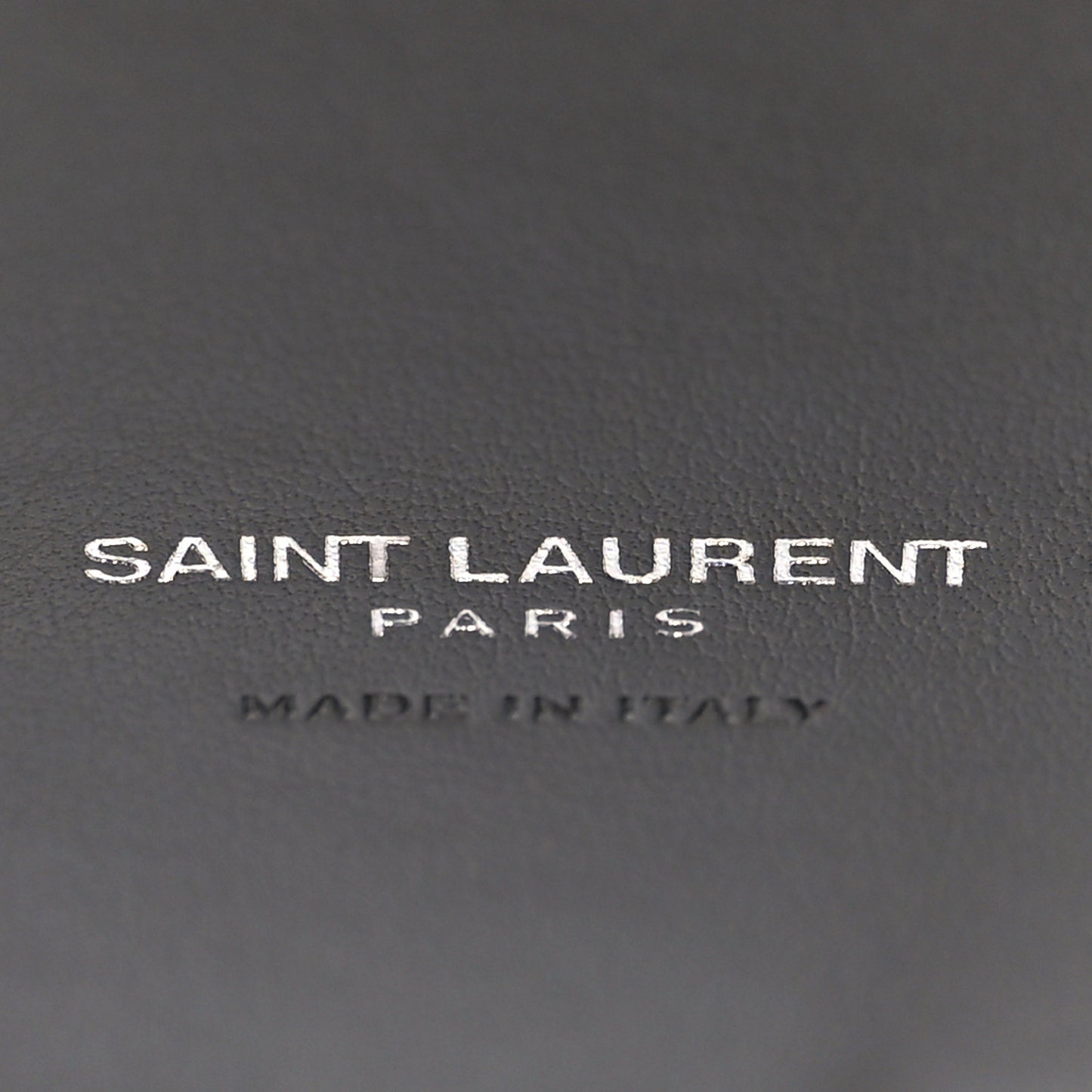 Grained Calfskin Topstich Baby Sac De Jour Grey