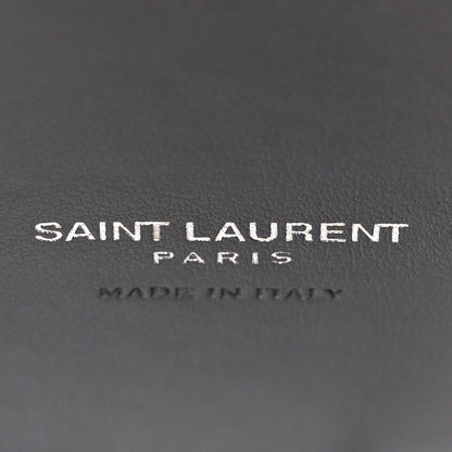 Saint Laurent Grained Calfskin Topstich Baby Sac De Jour Grey 7 of 10