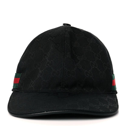 Gucci Monogram Web Baseball Hat L Black 2 of 9