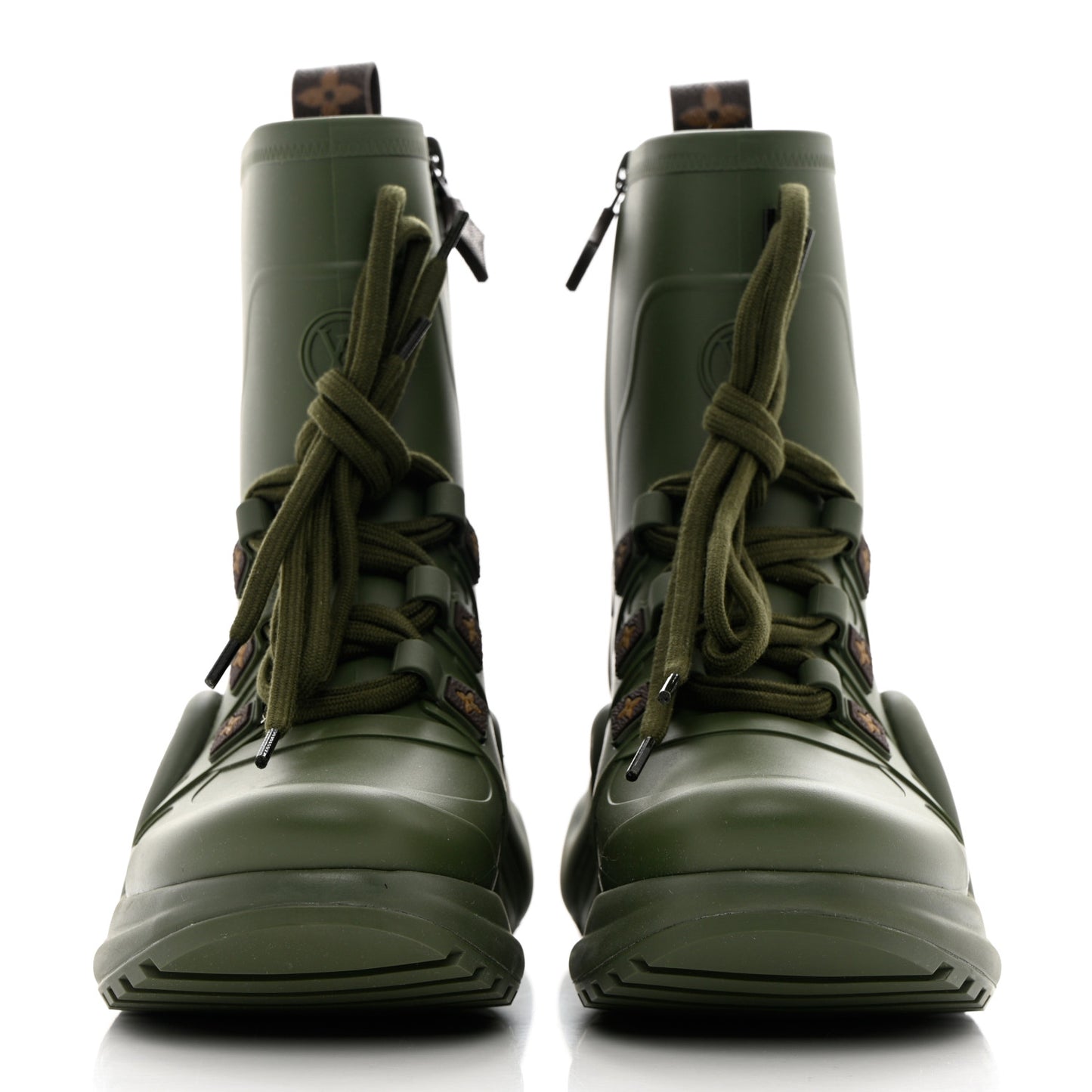 Mat Rubber Monogram LV Archlight Sneaker Boots 37 Kaki