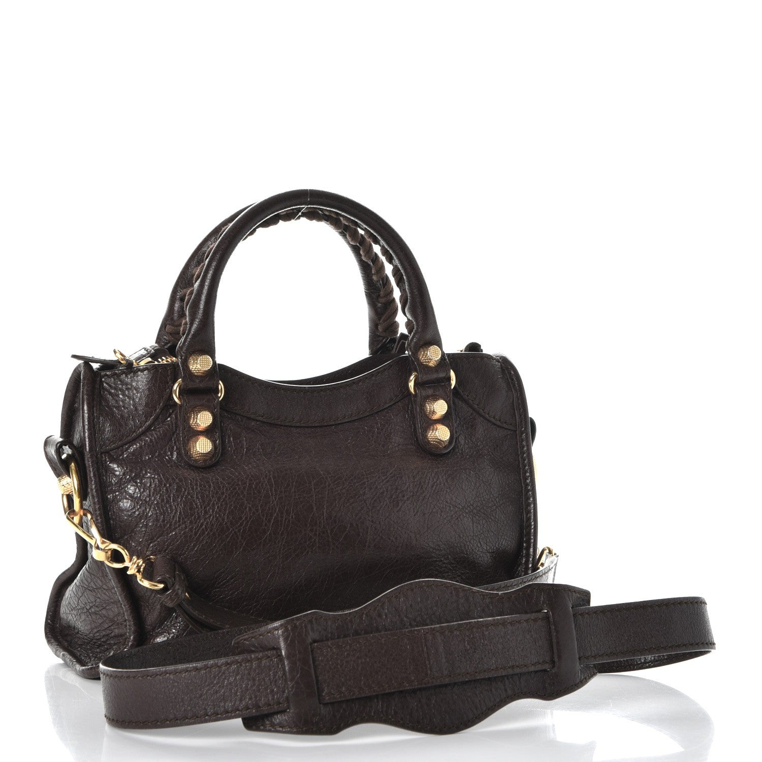 Balenciaga Agneau Giant 12 Gold Hardware Mini City Charbon 4 of 11