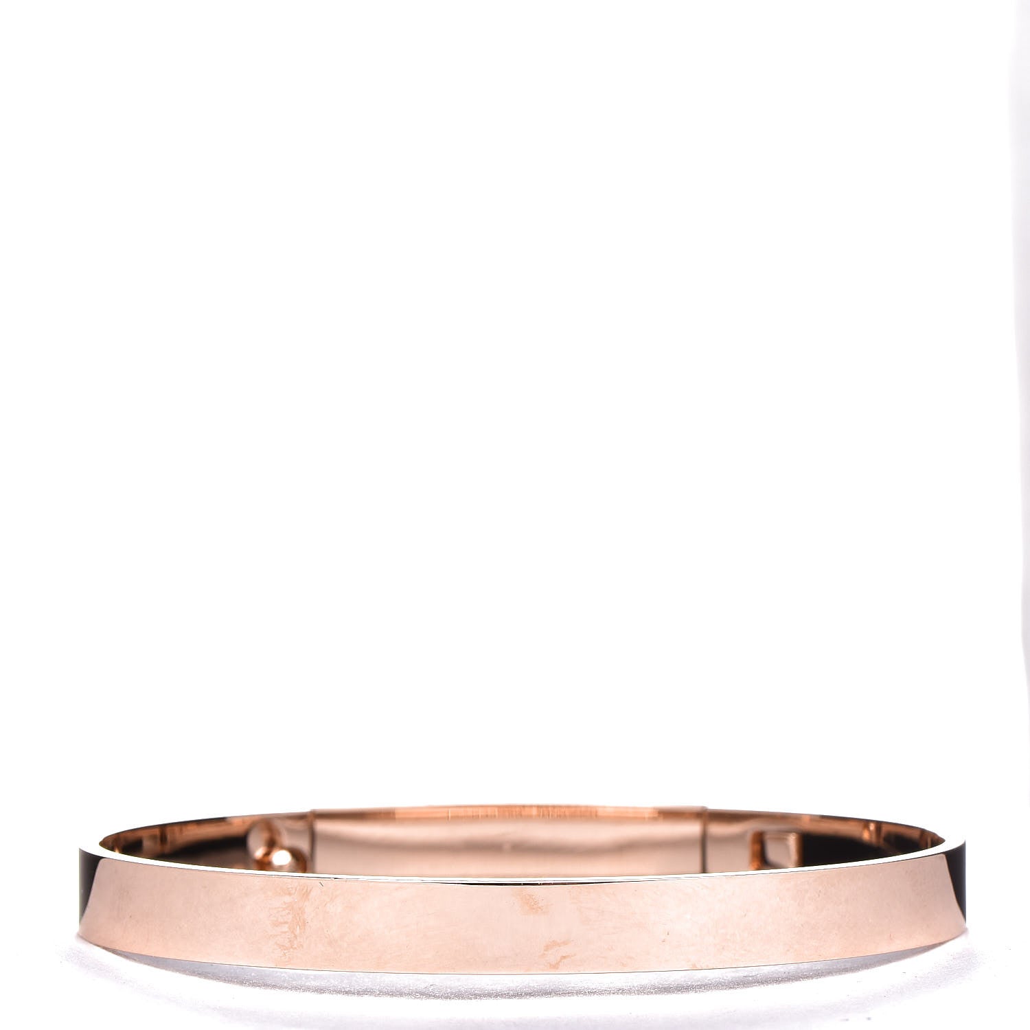 Hermes 18K Rose Gold Diamond PM Collier De Chien Bracelet SH 3 of 5