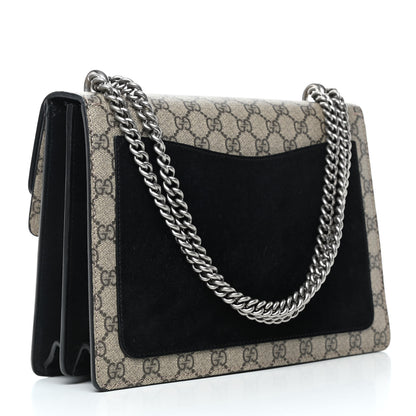 Gucci GG Supreme Monogram Medium Dionysus Shoulder Bag Black 2 of 4