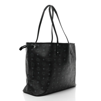 MCM Visetos Large Reversible Shopper Tote Black 5 of 19