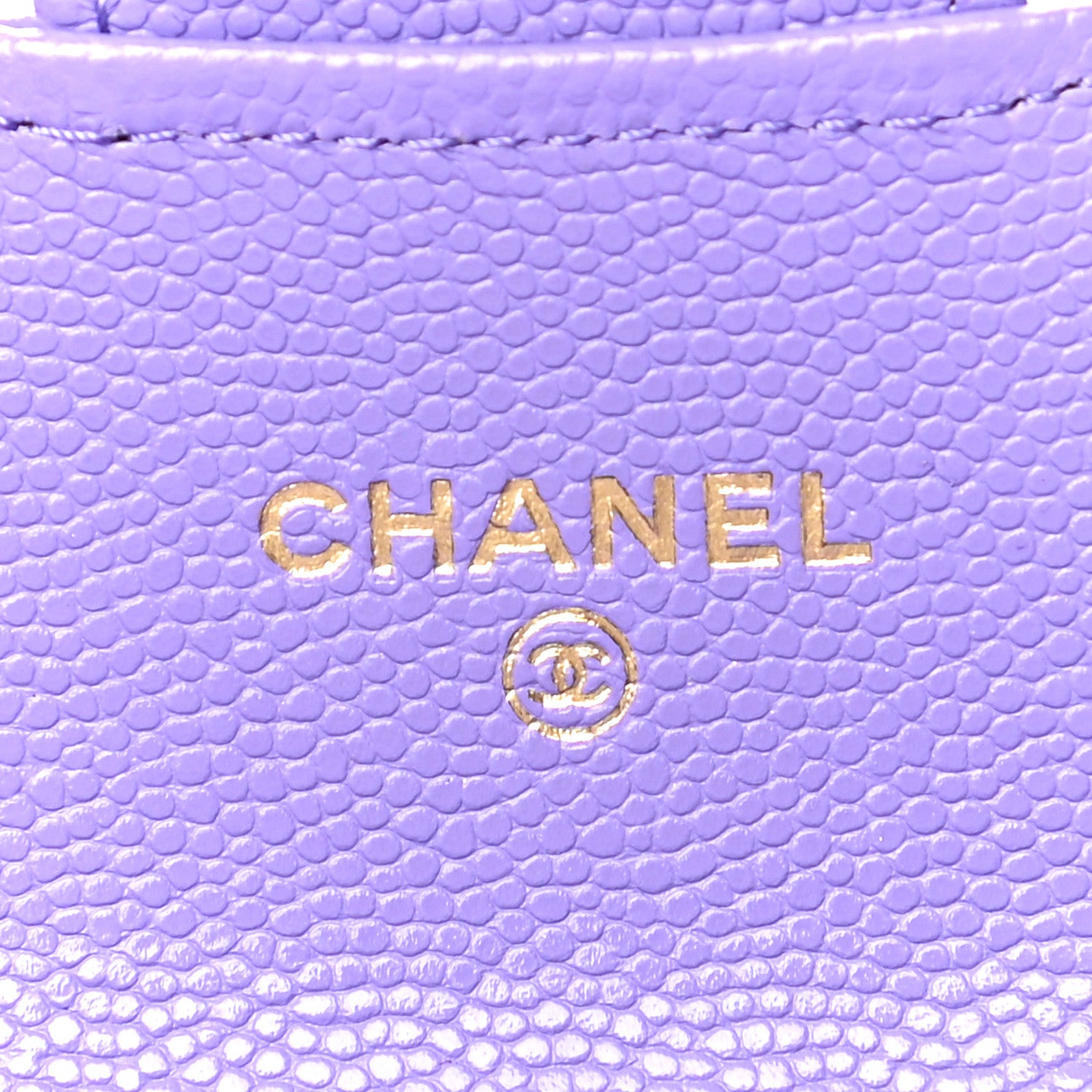 Chanel Caviar Quilted Flap Card Holder Wallet Purple 6 of 12