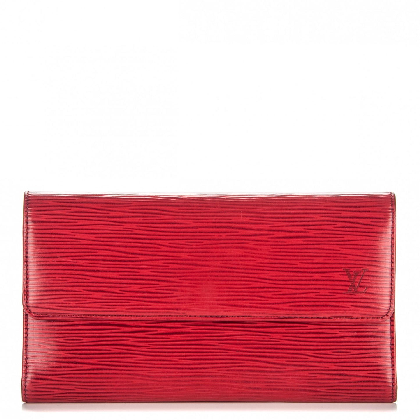 Epi Porte Tresor International Wallet Castillan Red