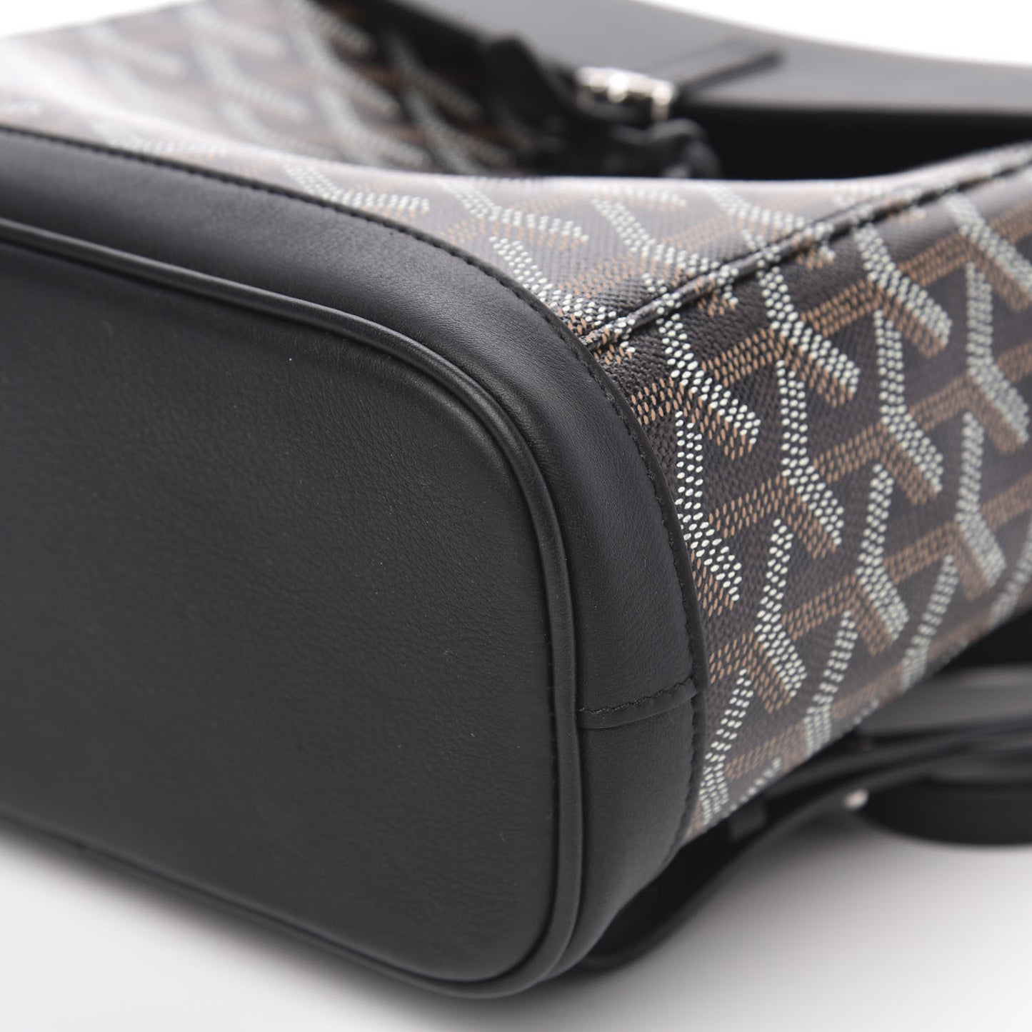 Goyardine Calfskin Mini Alpin Backpack Black