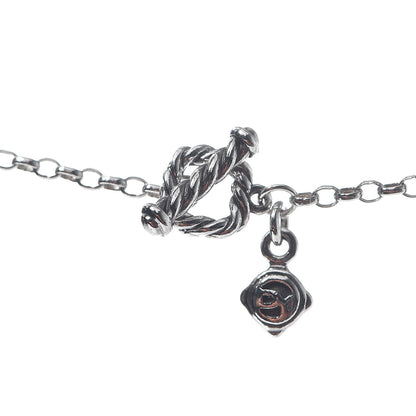 David Yurman Sterling Silver Smoky Quartz Station Chain Necklace 4 of 5