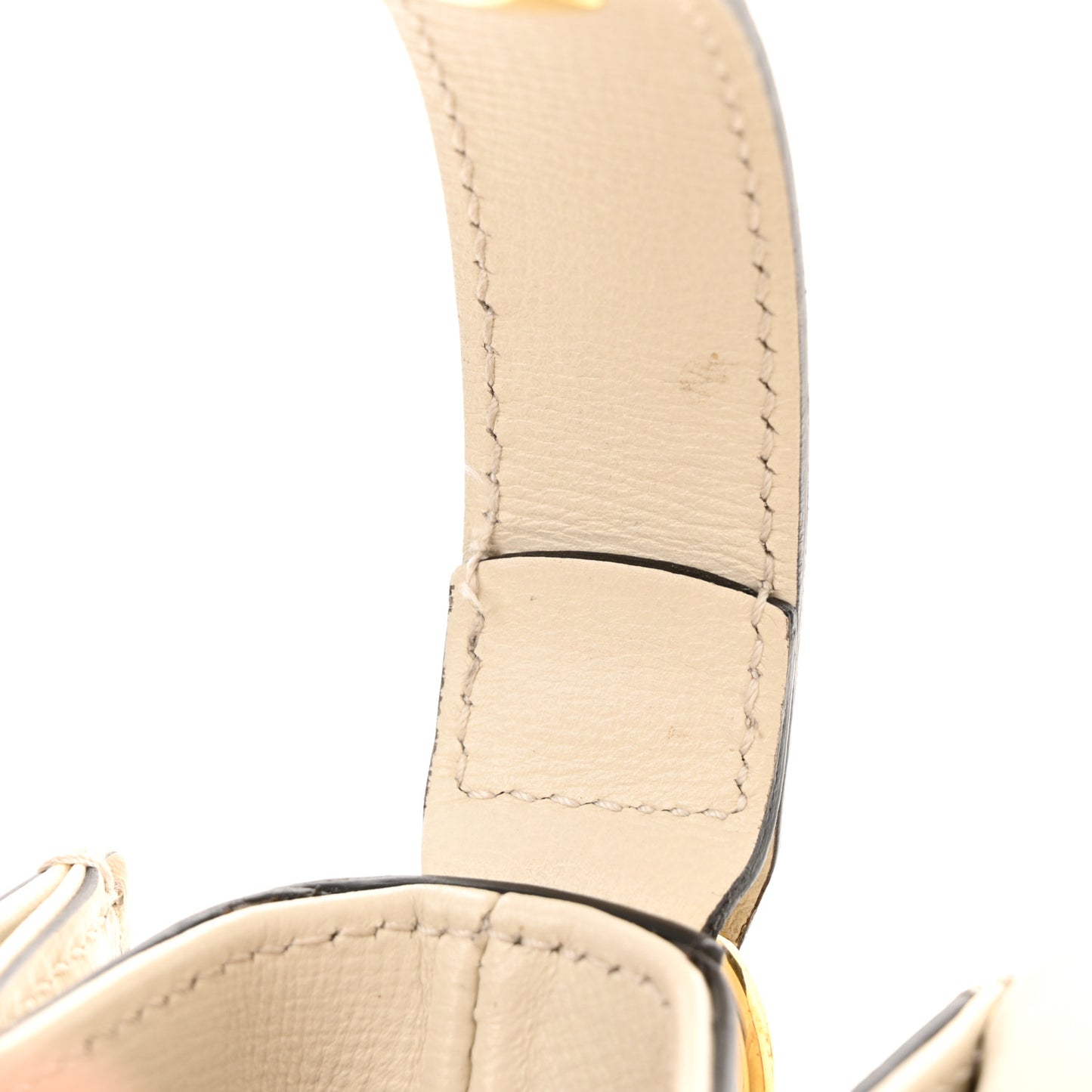GG Supreme Monogram Horsebit 1955 Shoulder Bag Beige Mystic White