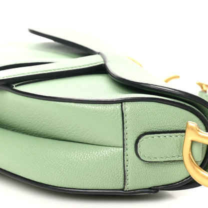 Christian Dior Goatskin Mini Saddle Bag Sage Green 10 of 10