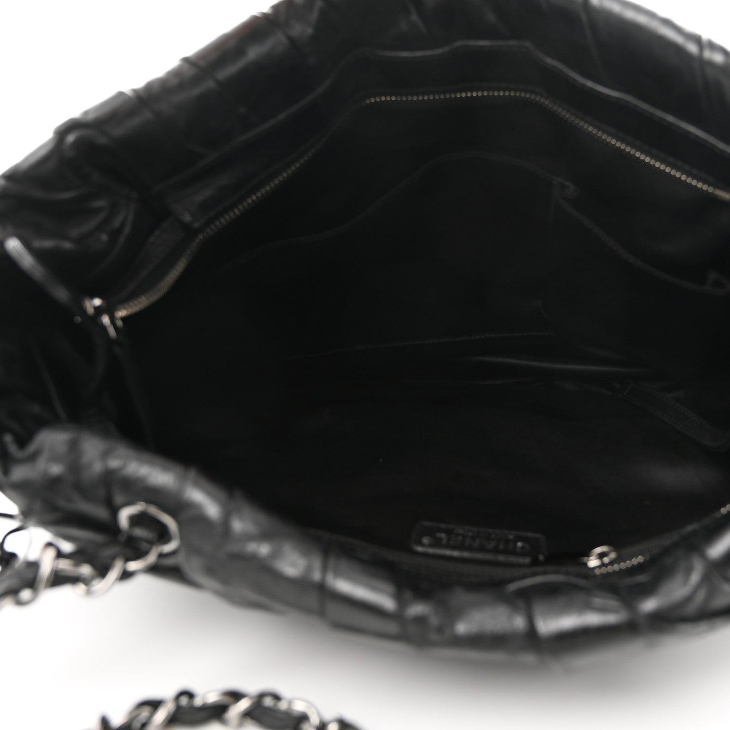Chanel Glazed Calfskin Large Twisted Tote Black 5 of 10