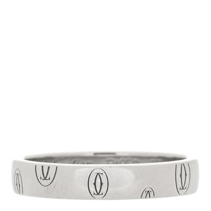 Cartier Platinum Happy Birthday 4mm Band Ring 57 8 3 of 4