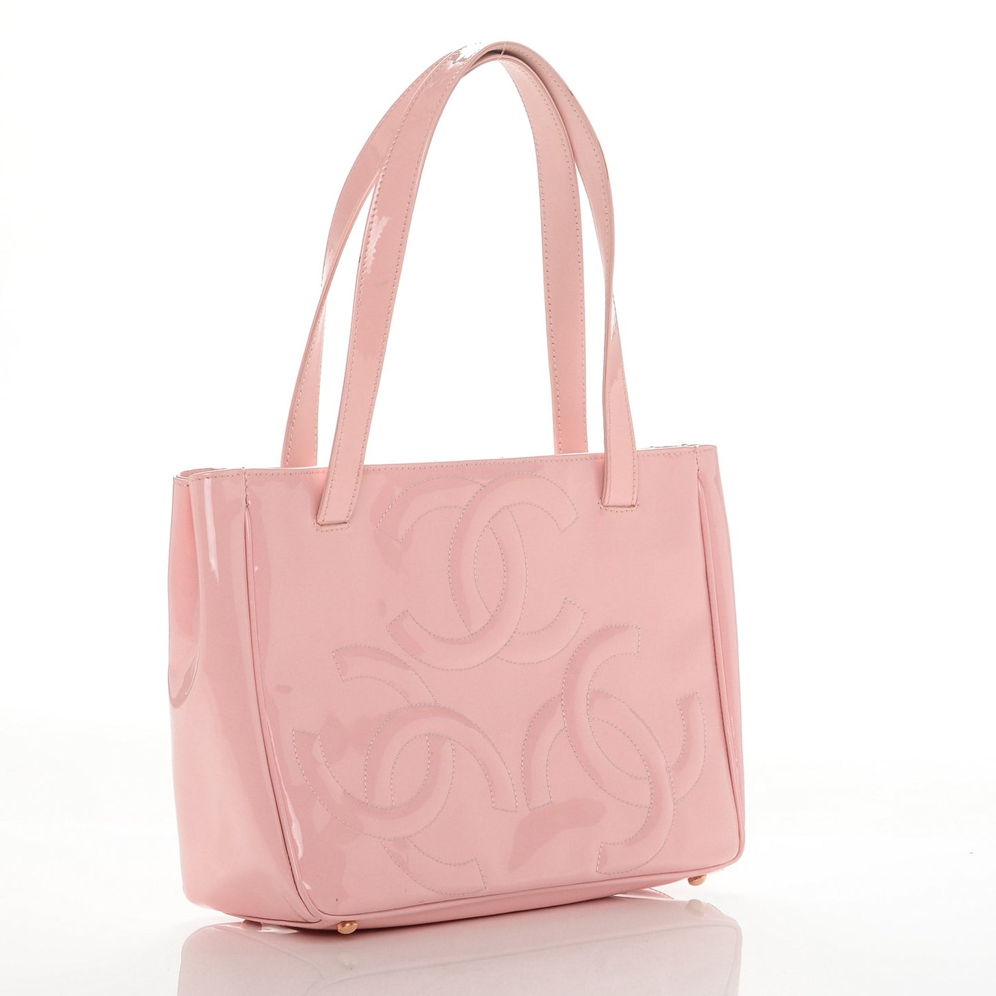 Patent CC Logo Tote Pink