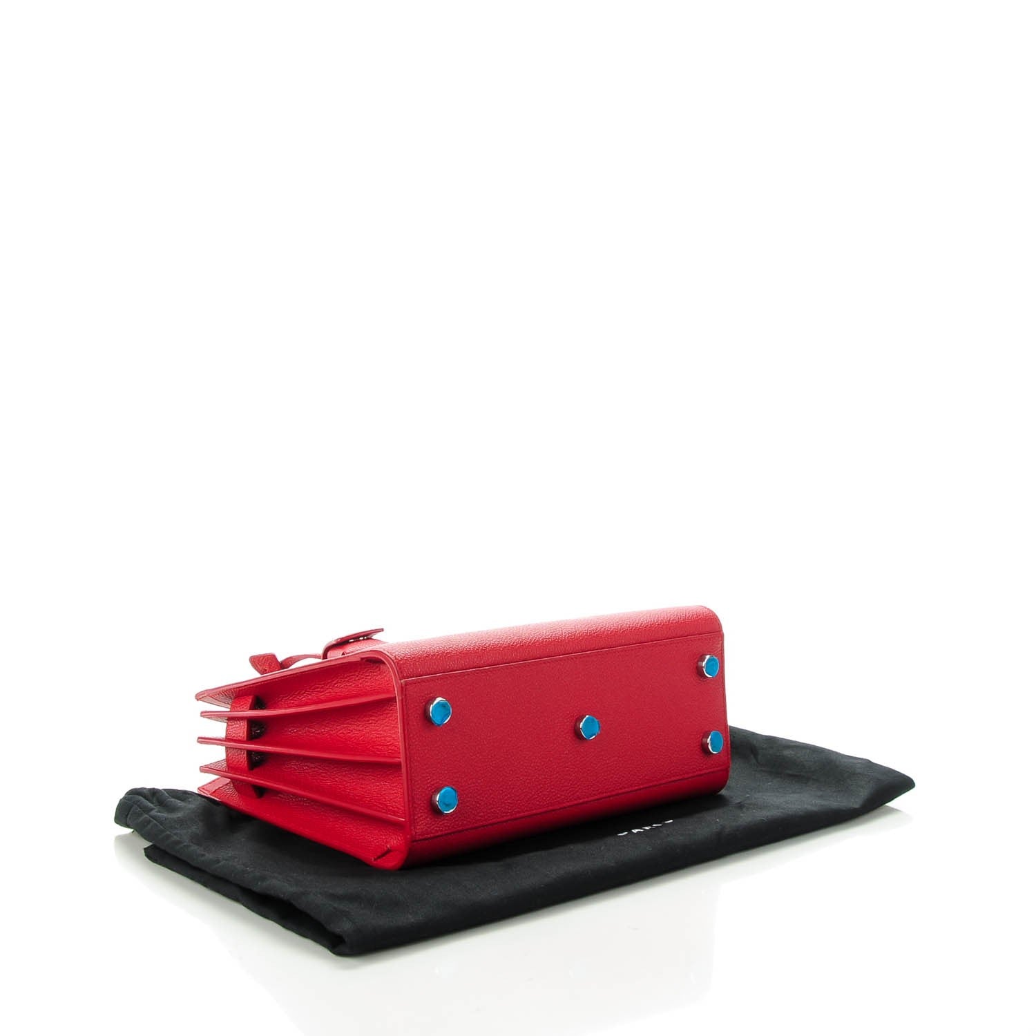 Saint Laurent Grained Calfskin Nano Sac De Jour Lipstick Red 4 of 6