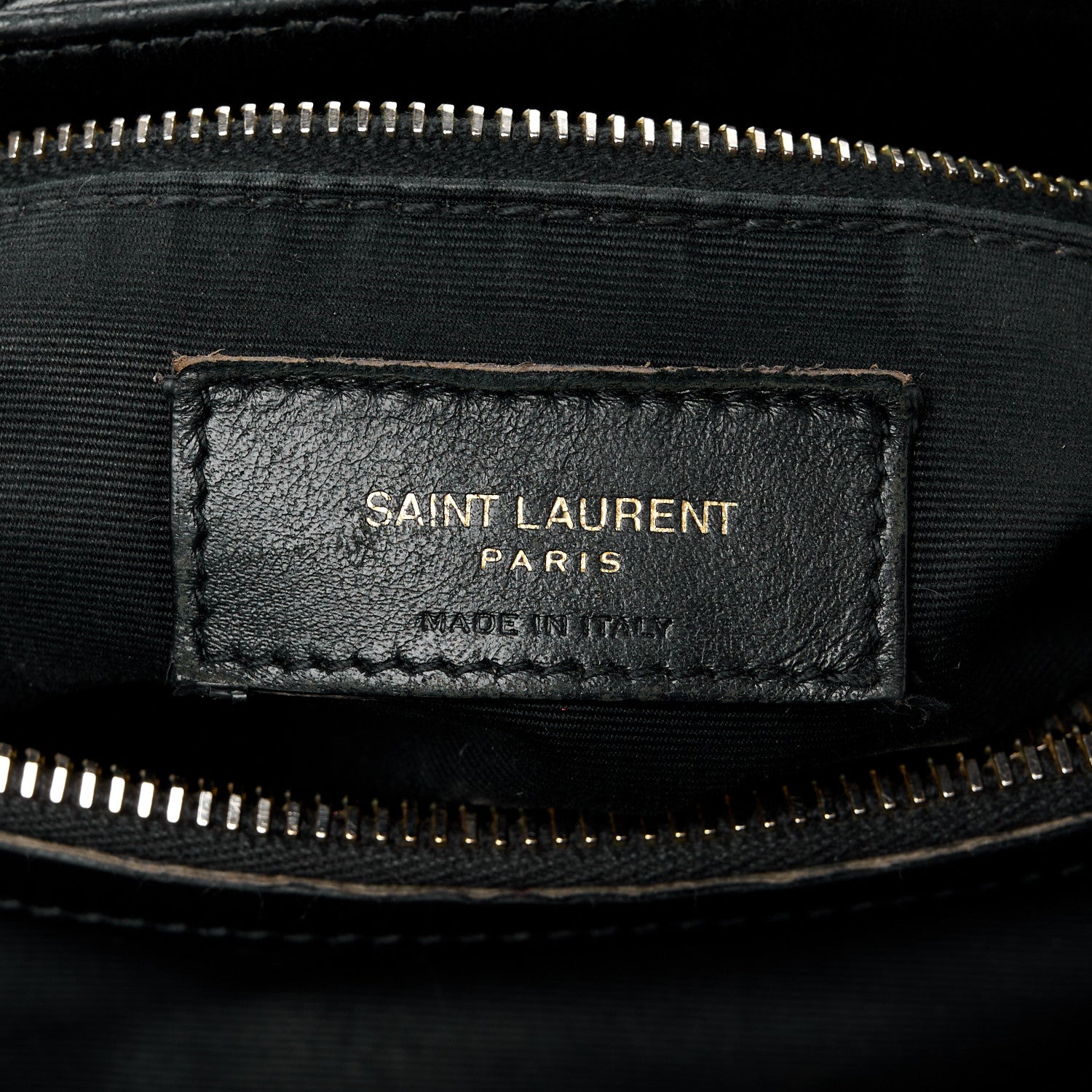 Saint Laurent Calfskin Y Quilted Monogram Medium Loulou Chain Satchel Black 7 of 13