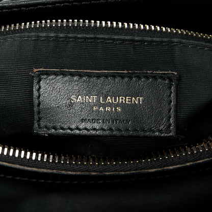 Saint Laurent Calfskin Y Quilted Monogram Medium Loulou Chain Satchel Black 7 of 13