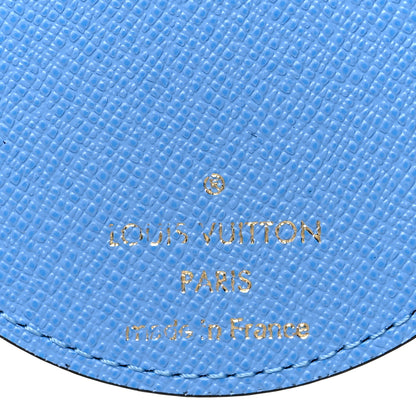 Louis Vuitton Monogram 2021 Christmas Animation China Wall Bag Charm Key Ring Myosotis Blue 3 of 5