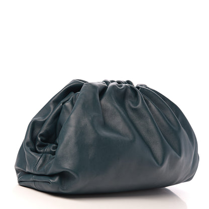 Bottega Veneta Smooth Butter Calf The Pouch Oversized Clutch Deep Blue 2 of 9