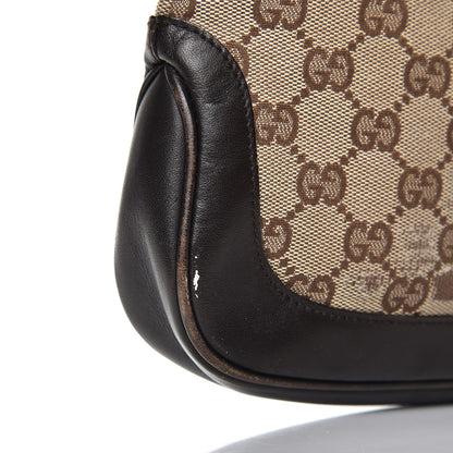Gucci Monogram Web Small Jackie O Hobo Dark Brown 13 of 14