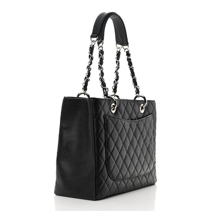Chanel Caviar Quilted Grand Shopping Tote GST Black 3 of 12