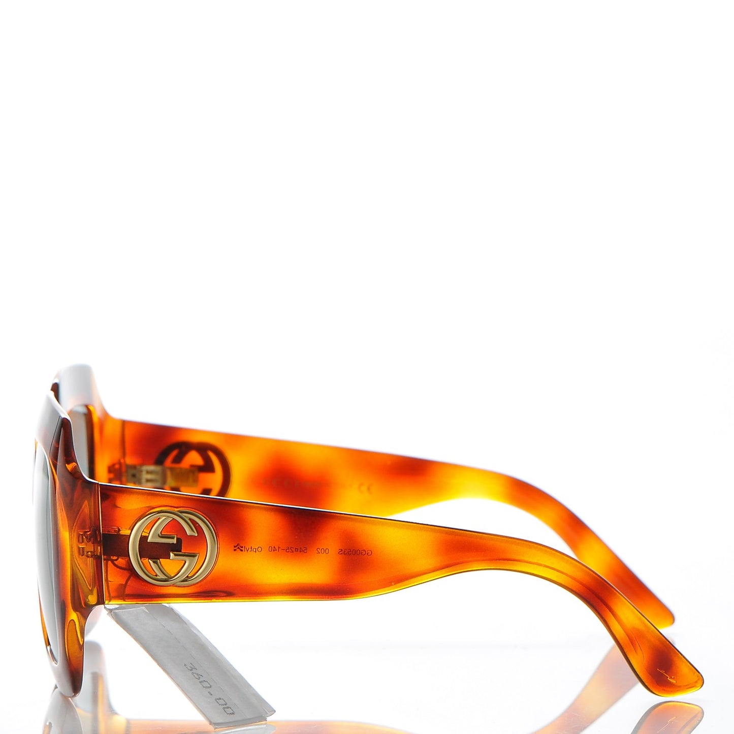 Acetate Square Frame Sunglasses GG 0053S Havana