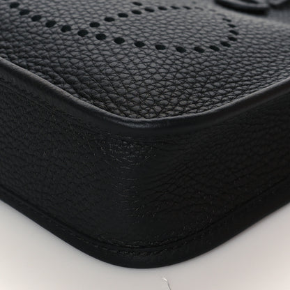 Hermes Taurillon Clemence Evelyne TPM Black 10 of 11