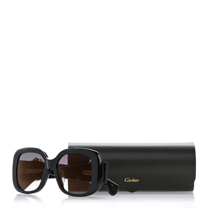 Cartier Acetate Panthere Square Sunglasses Black 8 of 8
