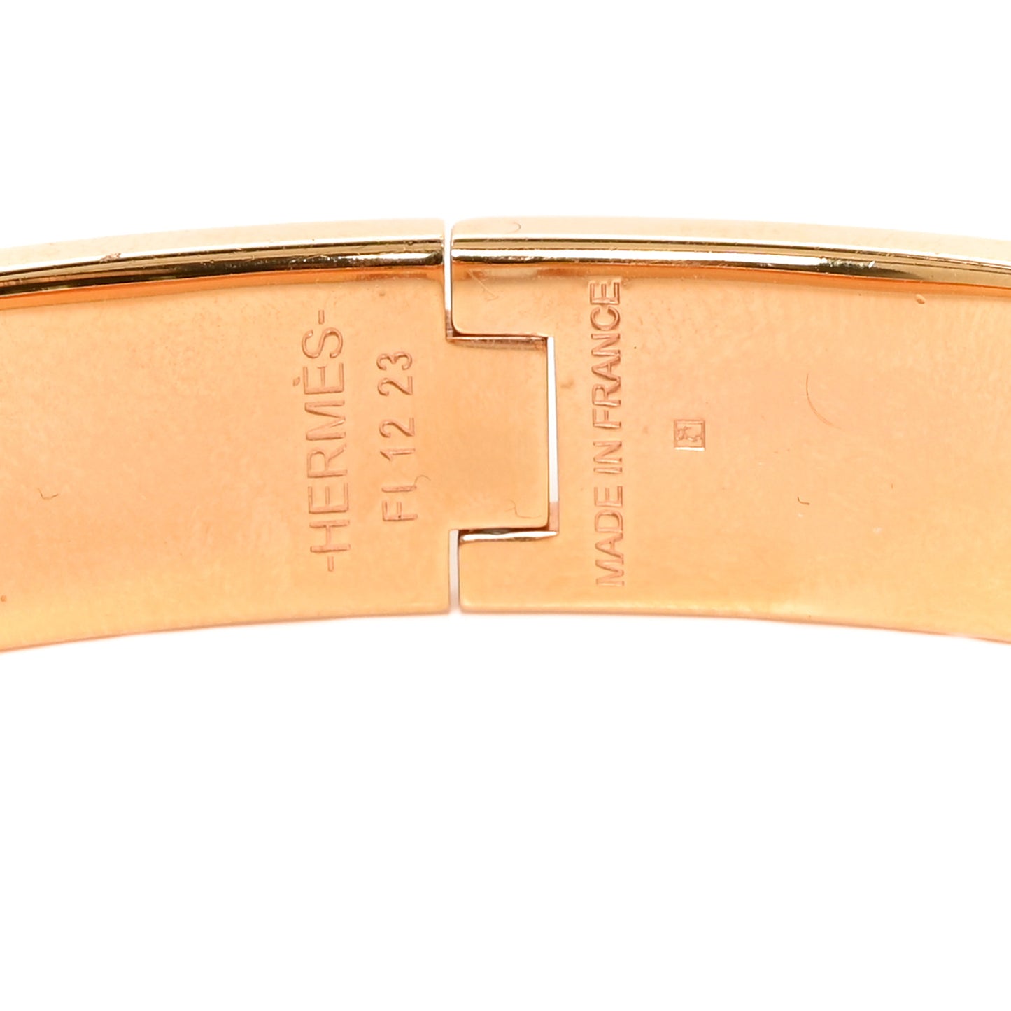 Enamel Narrow Print Brides de Gala Love Clic Clac H Bracelet PM Confettis