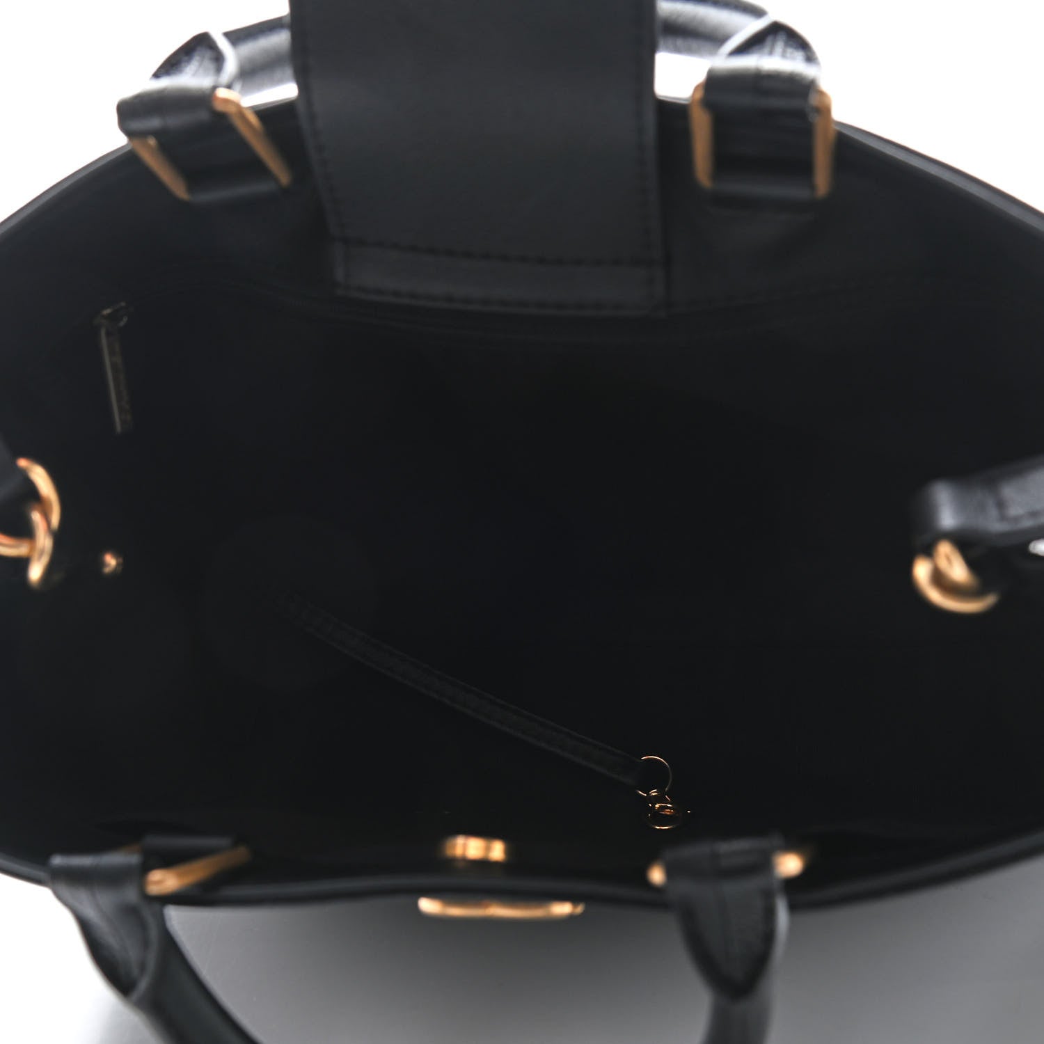 Chanel Bullskin Stitched Bi-Color Medium Shopping Tote Black 5 of 13