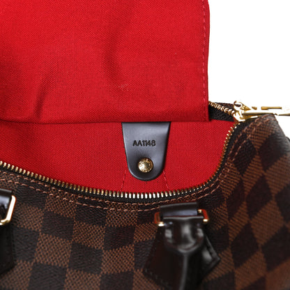 Louis Vuitton Damier Ebene Speedy Bandouliere 25 7 of 10