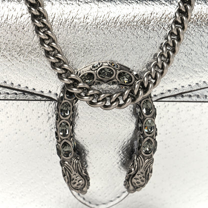 Gucci Metallic Calfskin Super Mini Dionysus Shoulder Bag Silver 8 of 11