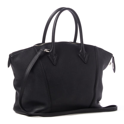 Louis Vuitton Veau Cachemire Soft Lockit MM Black 2 of 8