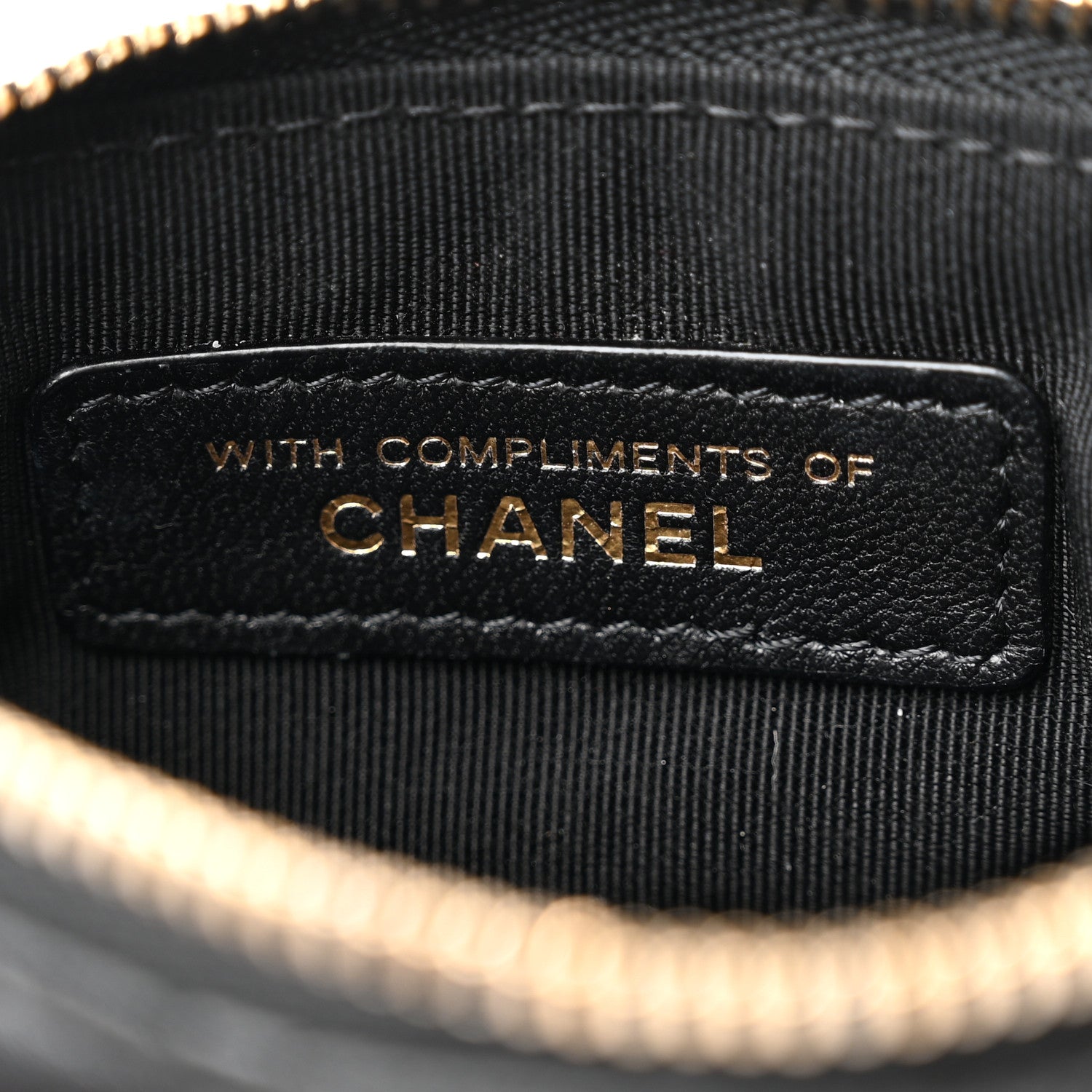 Chanel Lambskin Quilted Small No. 5 Cosmetic Case Black 7 of 8