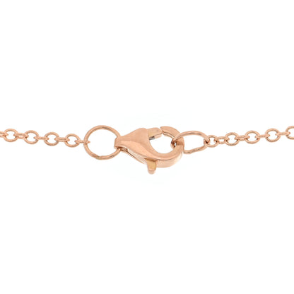 Parker & West by FASHIONPHILE 14K Rose Gold Diamond .81ctw Pear Cut Five Station Necklace 4 of 4