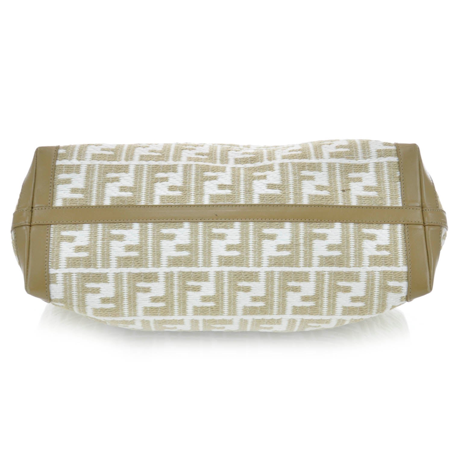 Fendi Woven Straw Raffia Shopping Tote 5 of 10