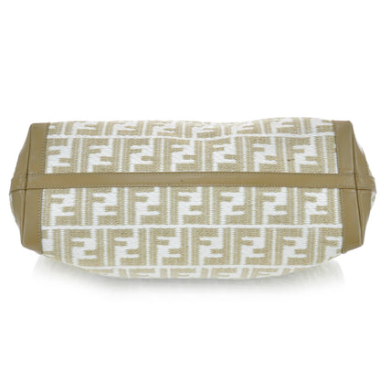 Fendi Woven Straw Raffia Shopping Tote 5 of 10