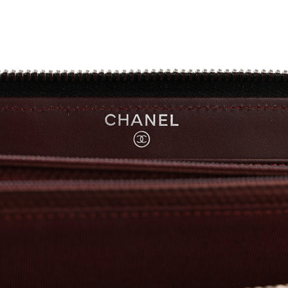 Chanel Caviar Quilted Large Gusset Zip Around Wallet Black 6 of 12