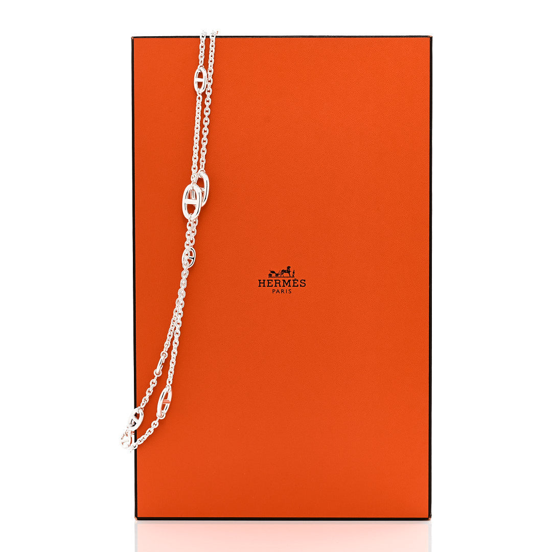 Hermes Sterling Silver Farandole Necklace 120 5 of 5