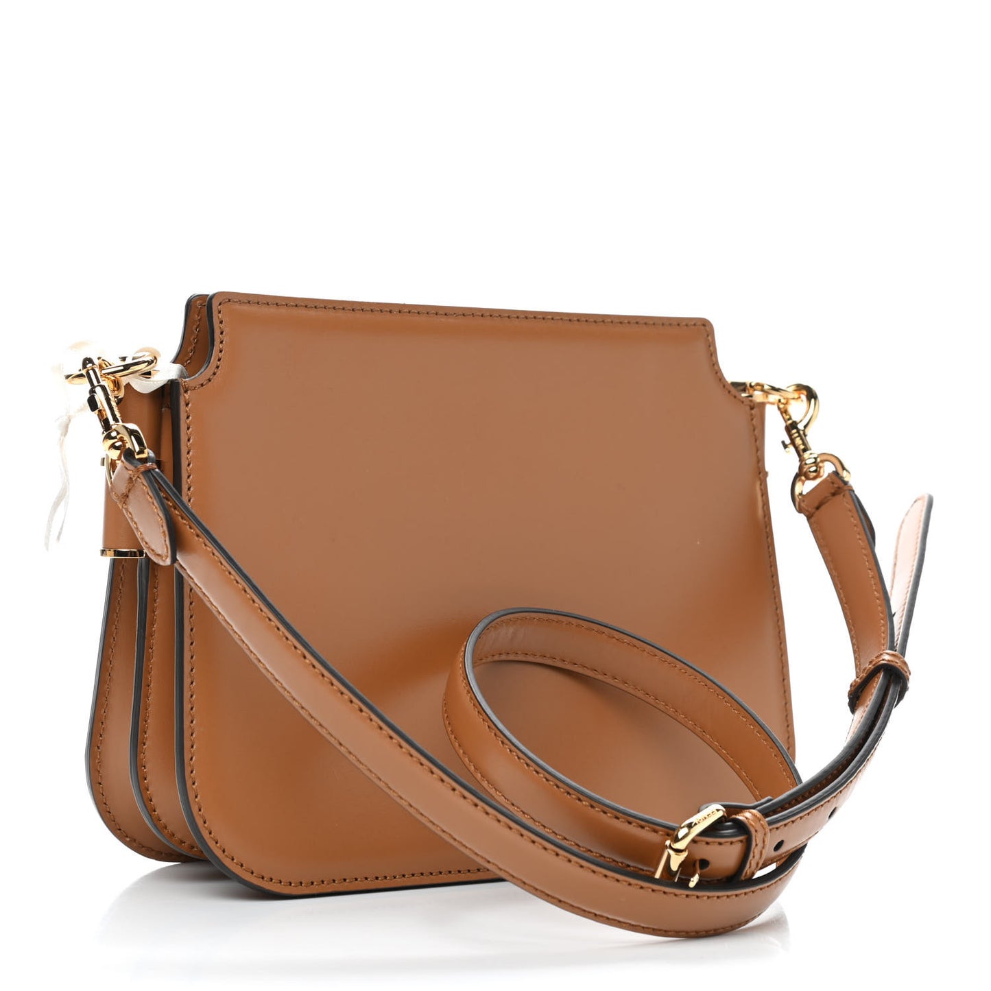 Vitello King Luxor Fendi Touch Shoulder Bag Caramello