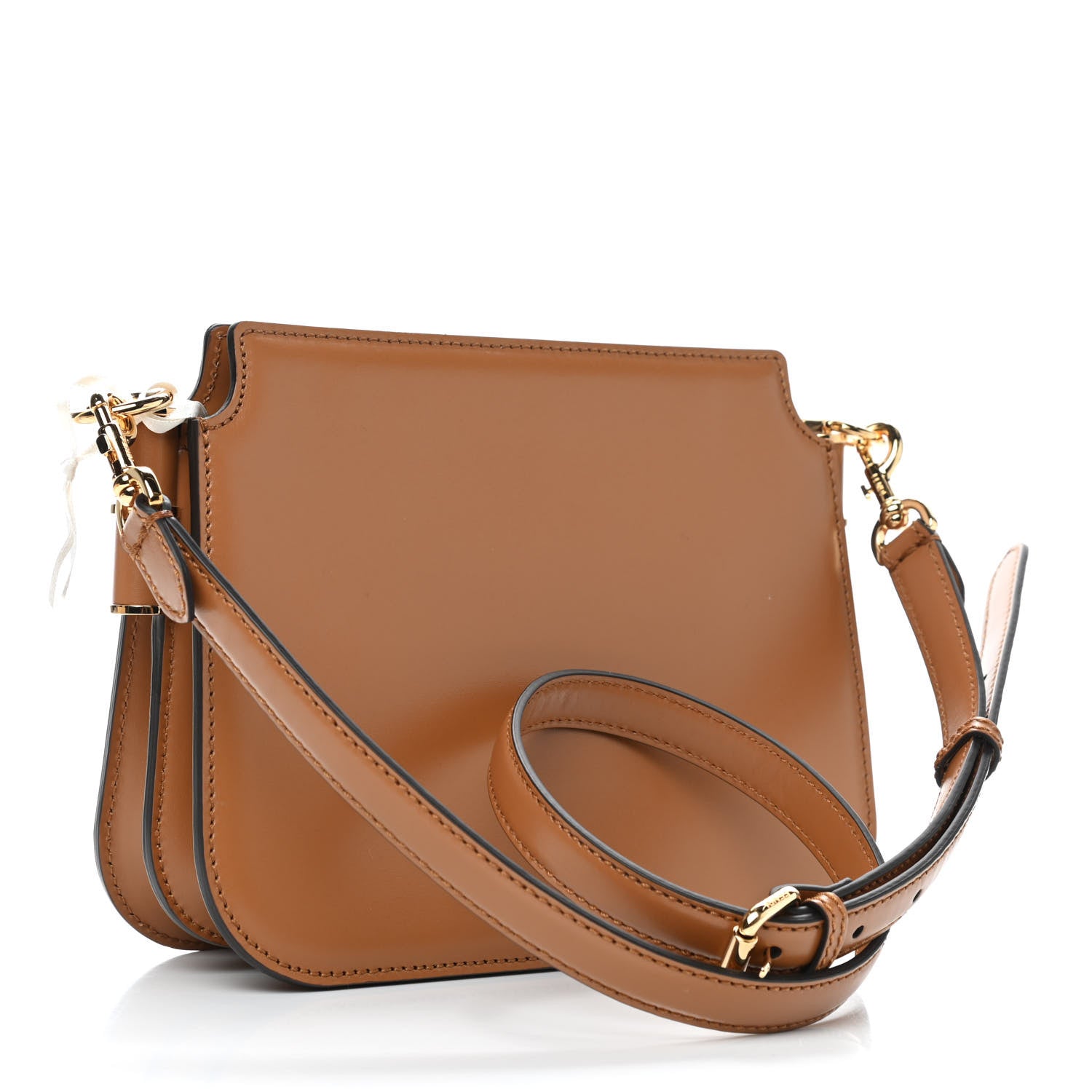 Fendi Vitello King Luxor Fendi Touch Shoulder Bag Caramello 3 of 10