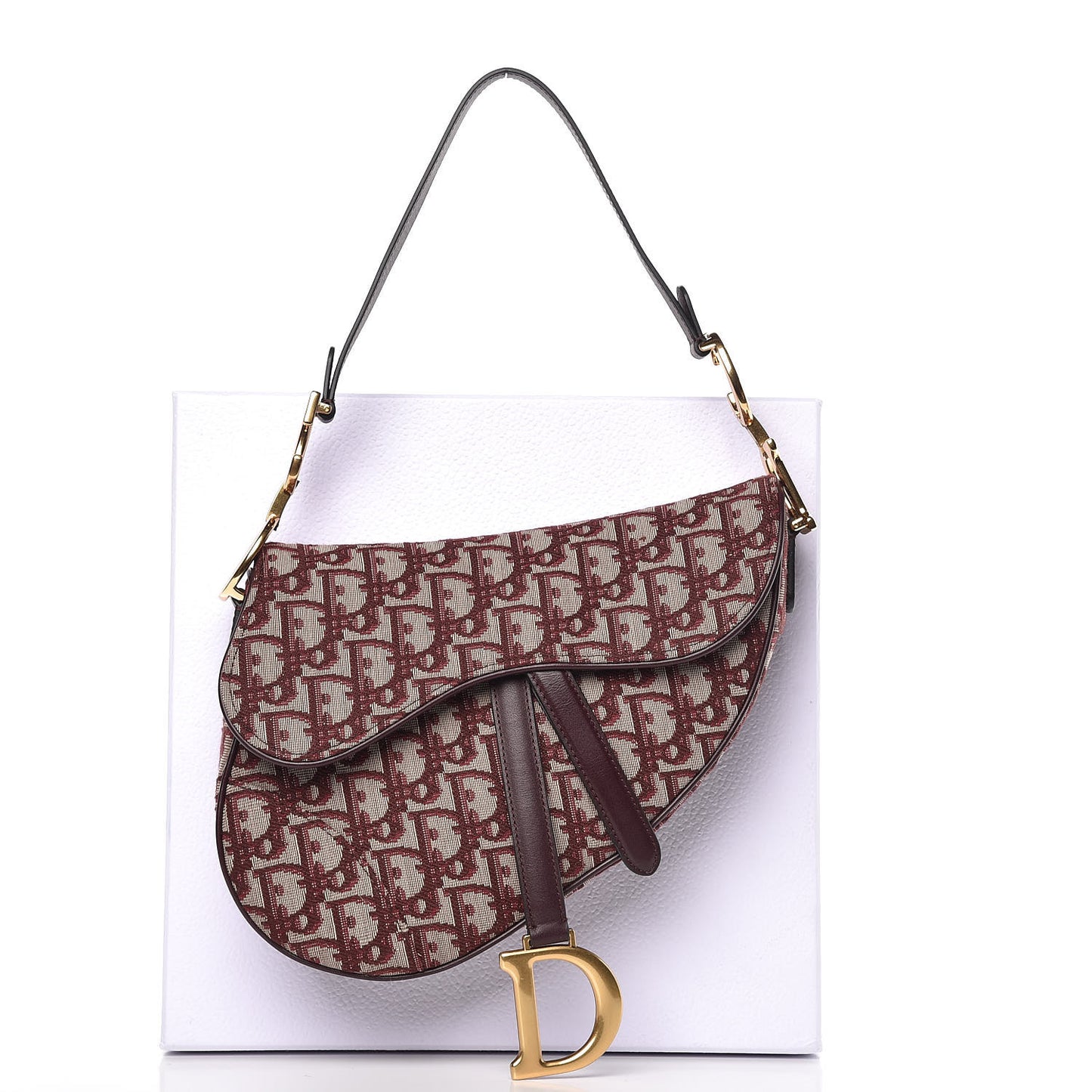 Oblique Saddle Bag Burgundy