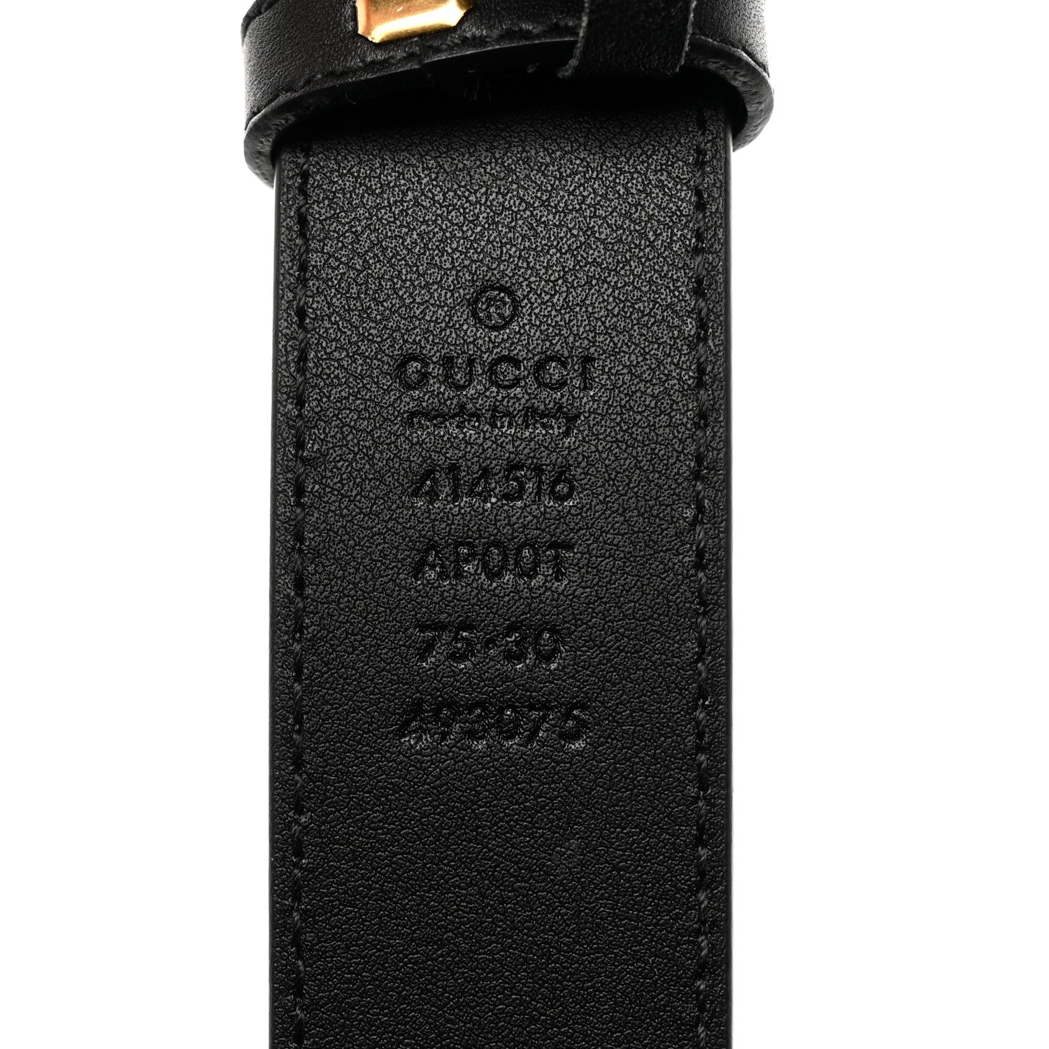 Gucci Moon Calfskin Double G 30mm Belt 75 30 Black 3 of 6