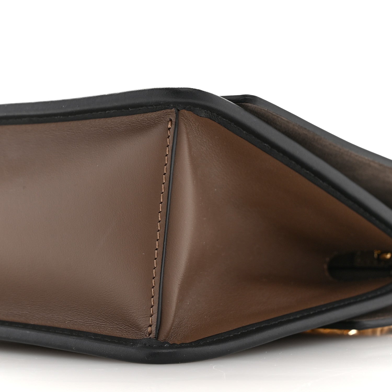 Fendi Vitello Century F is Fendi Bi-Color FF 1974 Embossed Small Kan I Shoulder Bag Maya Black 11 of 12