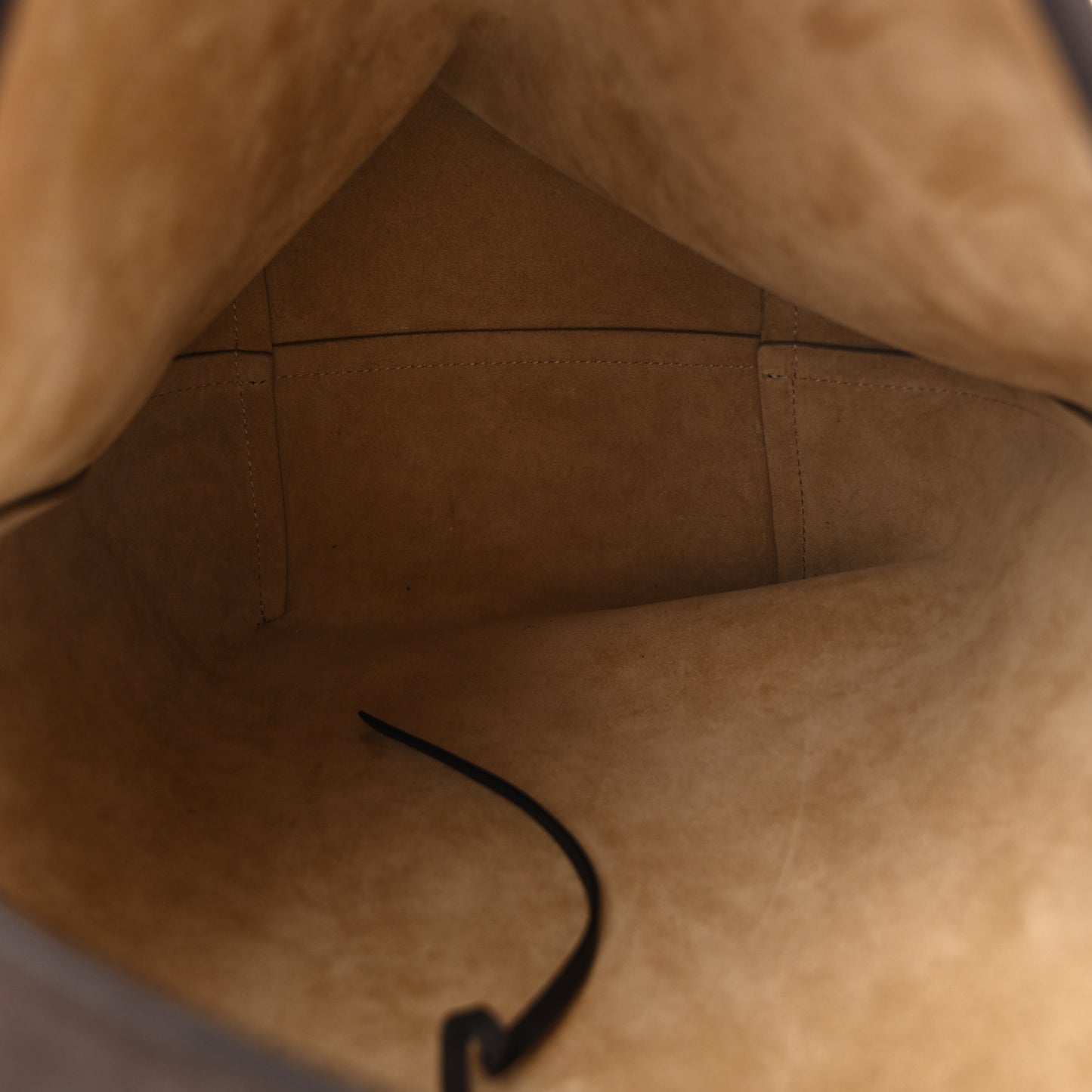 Suede Calfskin Medium N/S Park Tote Wood Brown