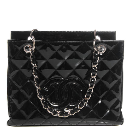 Chanel Patent Petit Timeless Shopping Tote PTT Black 1 of 8