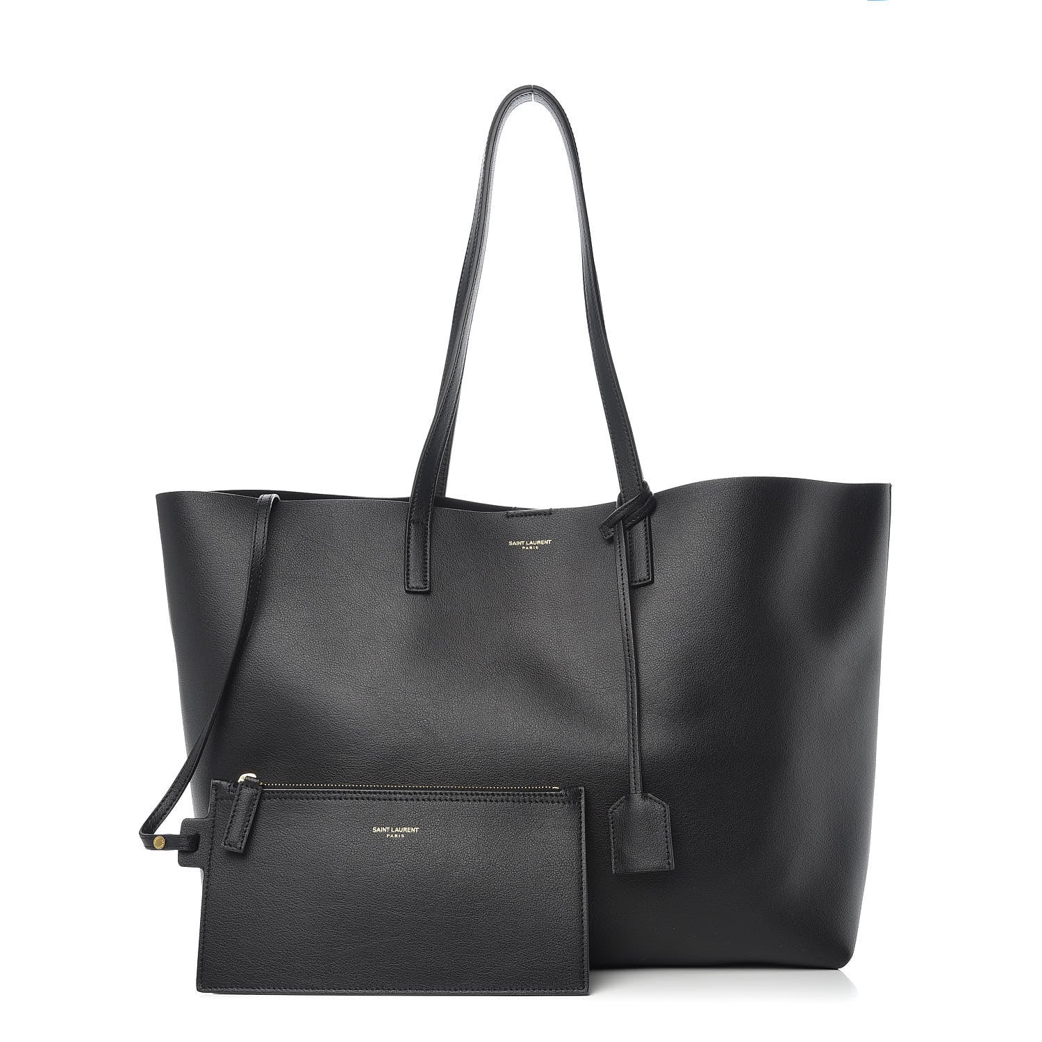 Saint Laurent Calfskin Large Shopping Tote Black 1 of 10