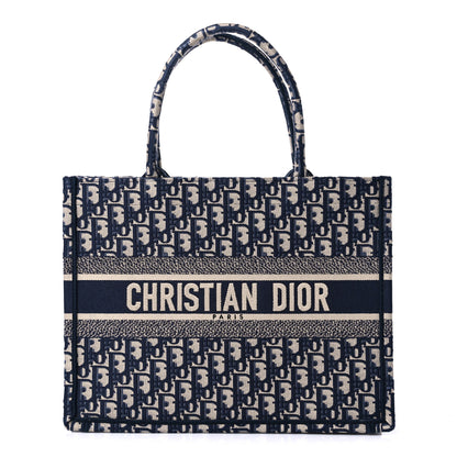 Christian Dior Oblique Medium Book Tote Blue Multicolor 1 of 12
