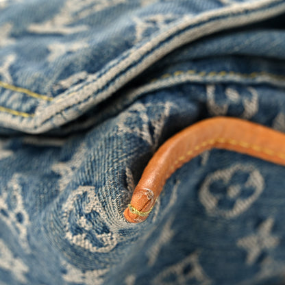 Louis Vuitton Monogram Denim Sac Plat Blue 9 of 31